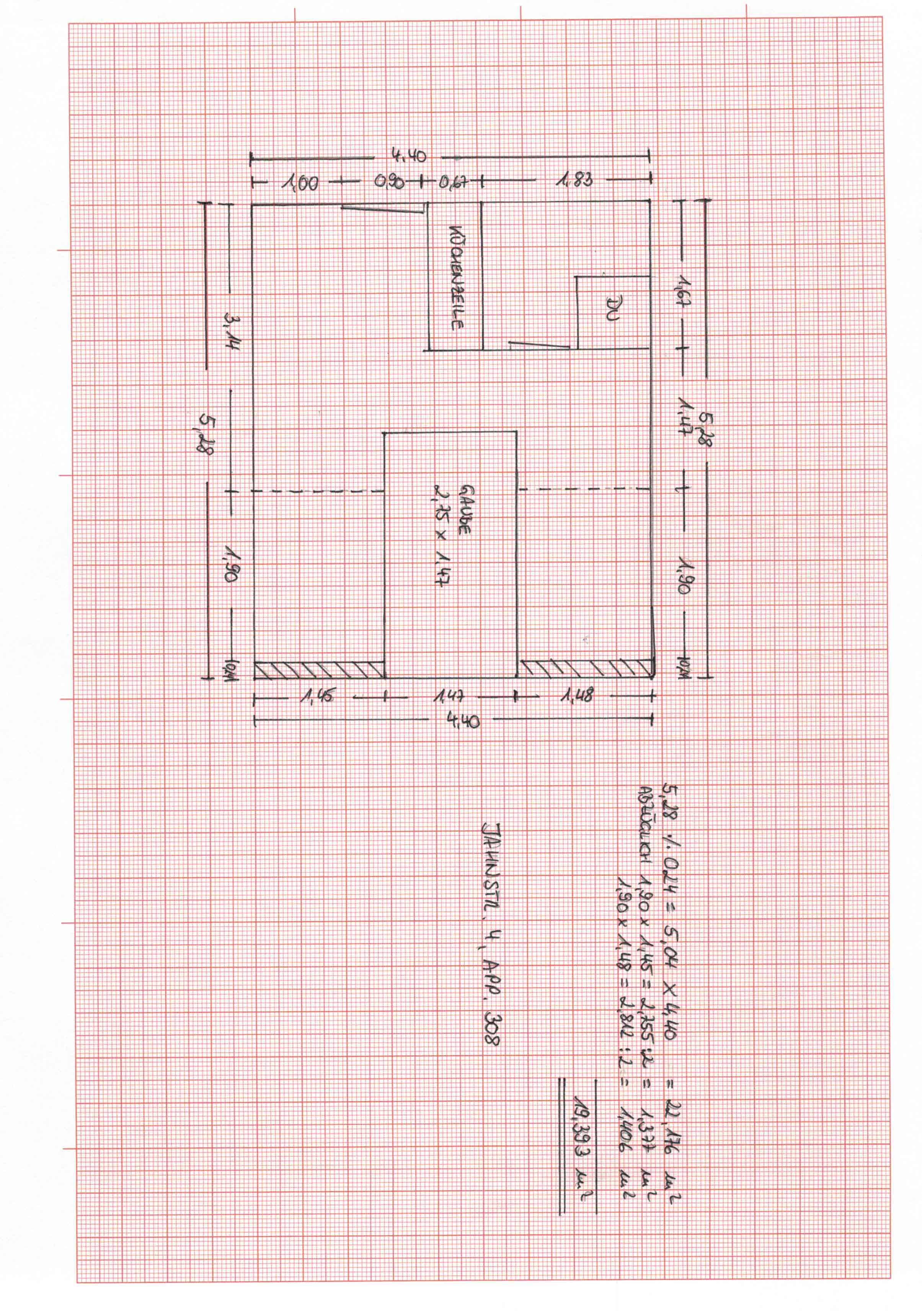1 Zimmer Appartement ab 01.03.2026 (Ref. Jahnstr. 4, App. 308)