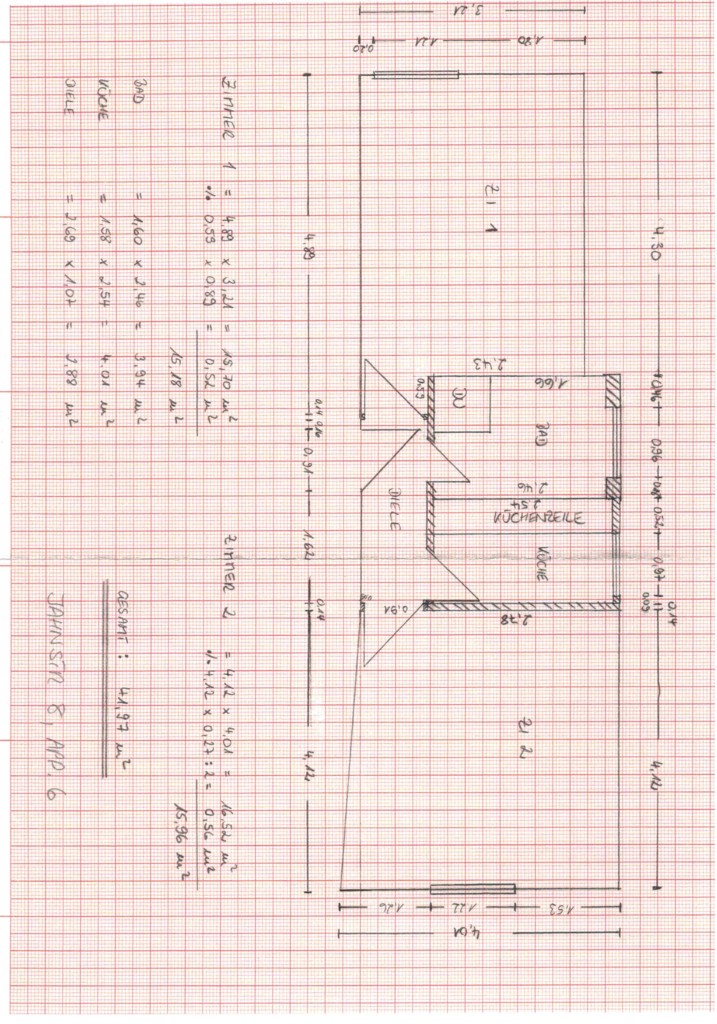 2 Zimmer Wohnung ab 01.09.2025, auch früher(Ref: Jahnstraße 8, App. 6)