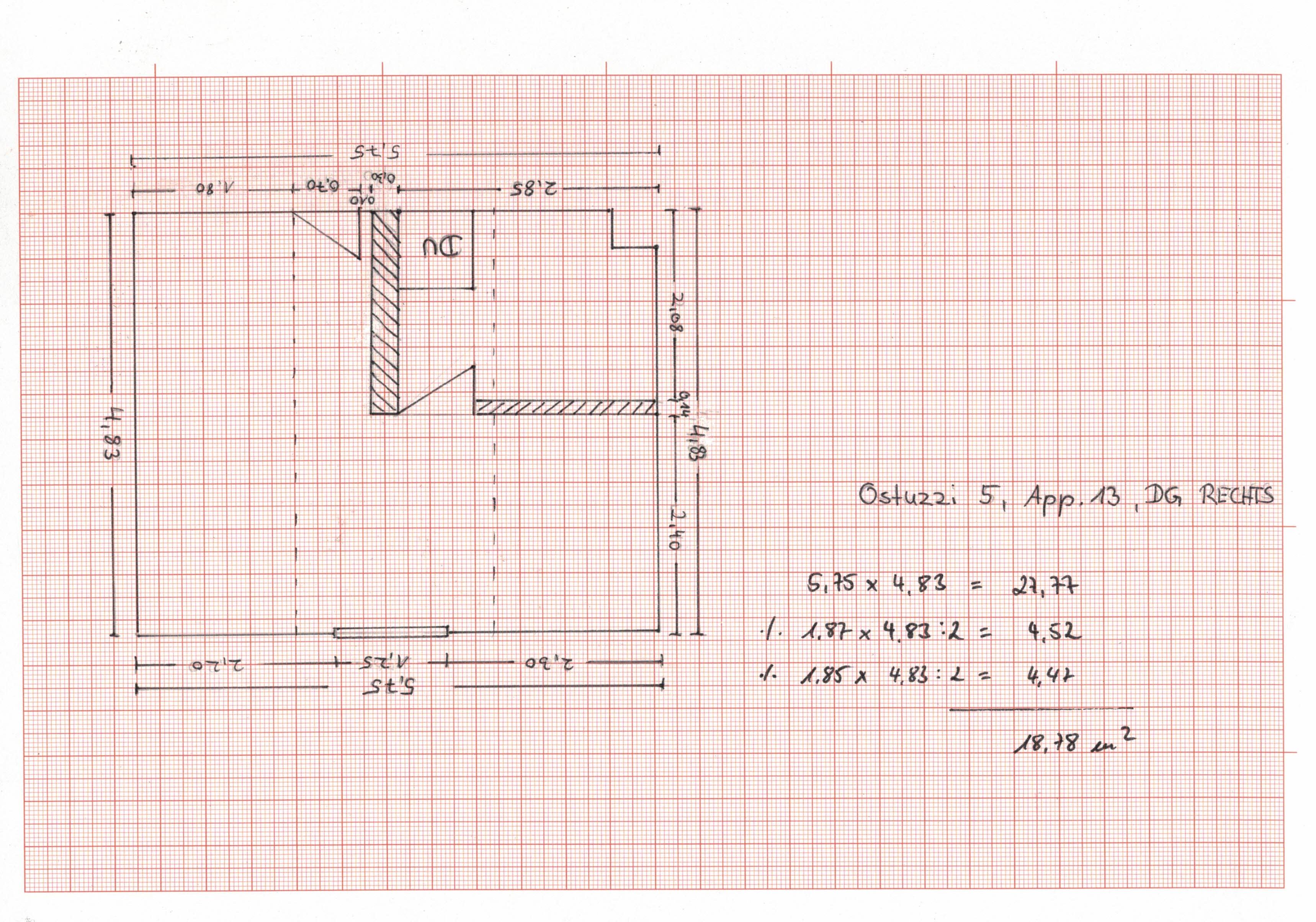 1 Zimmer Appartement ab 01.09.2026 (Ref: Ostuzzistr. 5, Whg. 13)